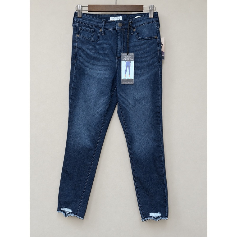 Sofia Jeans Sofia Vergara Rosa High Rise Curvy Skinny Ankle Dark Wash 2S NWT